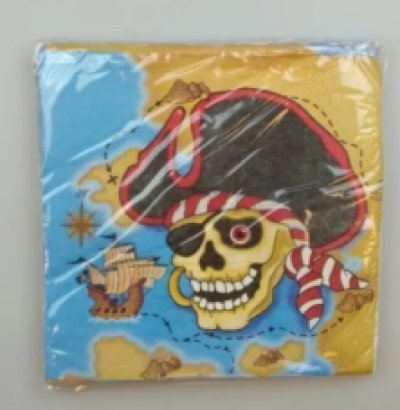 1 Paket Korsan Resimli 33x33 Peçete (20 Yaprak Peçete Içerir) 