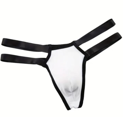 Erkek Beyaz Lastikli Tanga İç Giyim