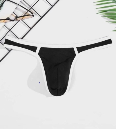 Erkek Biyeli Siyah Tanga