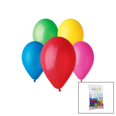 GEMAR-G90 14/A RENKLİ KLASİK BALON #080 ( 10'' & 26CM & 100PCS )*1X100
