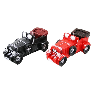 İBİCO İ12-207-B ( ARABA ) VİNTAGE DEKORATİF BİBLO & KUMBARA RENKLİ ( 20.5X7X9CM ) ( REÇİNE )*48