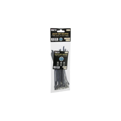 İBİCO İ13-109 ( 25PCS ) ( 4.6X150MM ) METAL CIRT KELEPÇE & KABLO BAĞI ( PASLANMAZ ÇELİK )*24X20