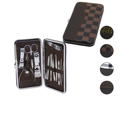 İBİCO İ15-045 ( 12PCS & GÜMÜŞ ) MANİKÜR & PEDİKÜR SETİ ( RENKLİ DESENLİ & CÜZDAN MODELİ ÇANTALI )*120