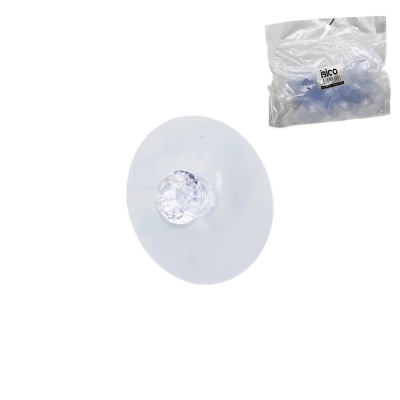 İBİCO İ17-025 ( 10PCS ) ( TEK DÜĞME = MİKA KRİSTAL PLASTİK ) ASKI ( ŞEFFAF PVC YAPIŞKANLI MONTAJ )*25X12