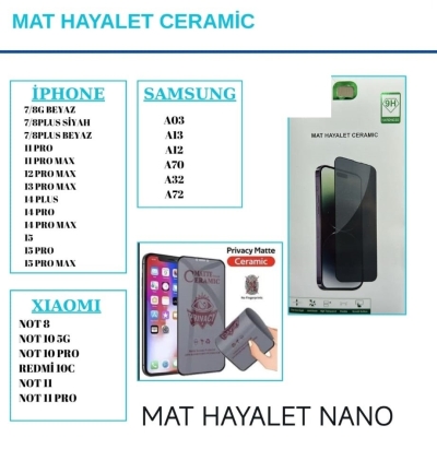 iPhone 16 PLUS Mat Ceramic HAYALET Flexible Nano Kırılmaz Seramik Cam Ekran Koruyucu
