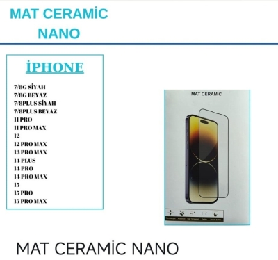 iPhone 16 Pro Mat Ceramic Flexible Nano Kırılmaz Seramik Cam Ekran Koruyucu