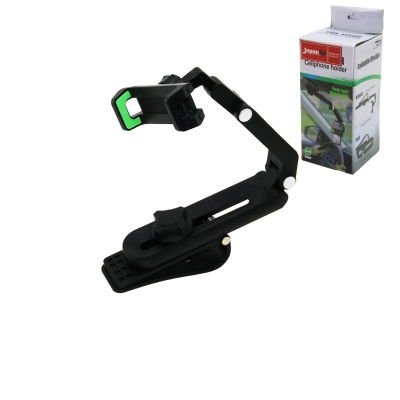 JAPANEX SUN VISOR CZ-70202 (OTO & ARAÇ ) ( DİKİZ AYNA GEÇMELİ )(TELEFON TUTUCU) ( 360° KOL ) ( MANDALLI ) (GENİŞLİK AYARI=12.9-25.5CM)*75