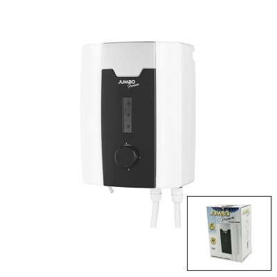 JUMBO PREMİUM ( BEYAZ ) SU ISITICI ELEKTRİKLİ ŞOFBEN ( DUŞ BAŞLIK )( 7 EMNİYET TERMOSTAT )( 3 KADEMELİ ) (8000W)*6