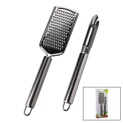 KİTCHENWARE YAKUT-8235 ( 2PCS SET ) ( 1PCS-SAPLI METAL RENDE ) ( 1PCS= ( 2İN1=METAL SOYACAK & OYACAK ) SETİ*144