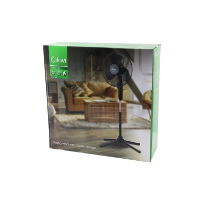 KİWİ KFAN-7426 ( 16" & 41CM ) (TELESKOPİK KATLANIR AYAKLI VANTİLATÖR) (3 KADEME HIZ) (3 PLS.KANAT) (METAL KAFES & AYAK) (Y: 90CM) FAN*3