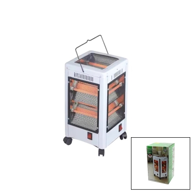 KİWİ KHT-8407 ELEKTİRİKLİ & İNOVATİF ÇOK YÖNLÜ ISITICI SOBA FAN ( TEKERLEKLİ & DEVRİLME EMNİYET ) ( 225X225X435MM )*4