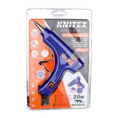 KNITEX KTX-2662 ( 20W ) ( ANAHTARLI ) ( SICAK ) ( İNCE MUM ) SİLİKON TABANCASI*100