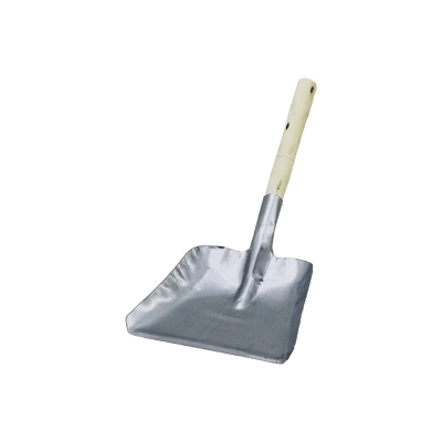 KRT-1063 ( BÜYÜK & GENİŞ= 22X20CM ) ( RENKLİ METAL ) SOBA KÜREK ( AHŞAP SAPLI=33.5CM )*50