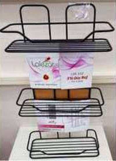 LALEZAR LZR-626 ZAMBAK 3LÜ RAF SİYAH BEYAZ*10