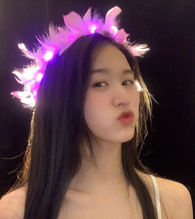 Led Işıklı Rengarenk Yanan 3 Fonksiyonlu Otrişli Parti Tacı Pembe Renk 12x12 cm