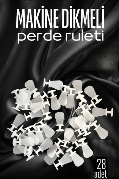 Makine Dikmeli Perde Düğmesi Perde Ruleti Perde Düğmesi 28 Adet