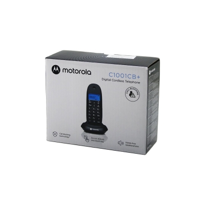 MOTOROLA C1001CB ( SİYAH ) (DİJİTAL) (KABLOSUZ & TELSİZ) TELEFON (ARAYAN NO GÖRME) (50 HAFIZA)*8