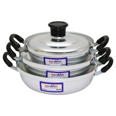 NURAKLAR OY218-222 ( 3LÜ ) ALÜMİNYUM OMLET SET ( NO-18-20-22 )*24