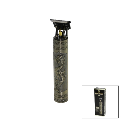 POWERTEC TR-1005 ( MAT ) ( GÜNLÜK EVDE BAKIM VÜCUT KILI ) ENSE & SAKAL TRAŞ MAKİNESİ ( USB ŞARJLI ) ( BASKILI GÖVDE) ( T BIÇAK ) *100