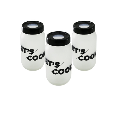 QLUX L-00142 ( 3PCS ) ( 100CC ) FLU SAKLAMA KABI & CAM KAVANOZ SET*1=K