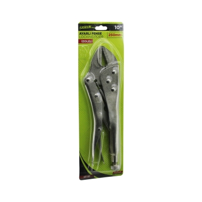 ŞAHİN TOOLS ŞHT-080 ( 10" ) ( 250 MM ) ( KOMPLE METAL ) KİLİTLİ & AYARLI PENSE*60
