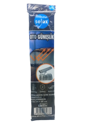SELEX-638 ( LÜX ) PAT PAT BALONLU OTO ARAÇ GÜNEŞLİK VANTUZLU ( 130X60CM )  (BRKT-039638)*50