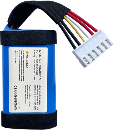 JBL Charge 5 uyumlu 3.7v 7800 mah Soketli Batarya