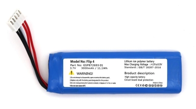 Flip 4 uyumlu 3.7v 3000 mah Soketli Batarya