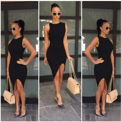 Terry Pau TP101209 Asimetrik Kesim Elbise