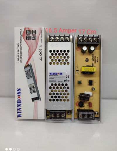 WINNBOSS WN-1207 ( 12V-16.5A-200W-IP20 ) ULTRA SLİM TRAFO*100