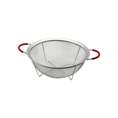 YAKUT-12325 ( 22CM ) ( TEL SEPET ) METAL SÜZGEÇ ( SİLİKON KILIFLI KULP ) ( METAL ÇERÇEVE & AYAK )*80