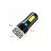 4 Fonksiyonlu Cob LED El Feneri USB Şarjlı Su Geçirmez Lamba Yürüyüş Seyahat Acil Durum Işığı