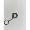 D Harfi Plastik Krom Kaplama Anahtarlık- Harf Çanta Süsü