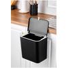 Fonksiyonel 2 Yönlü Açılır Kapaklı Kullanışlı Mutfak Tezgah Üstü veya Dolap Askılı Çöp Kovası 15 Lt