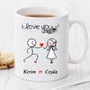 I Love You Kişiye Özel Kupa Pi154