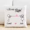 I Love You Kişiye Özel Yastık Kılıfı Pi158