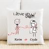 I Love You Kişiye Özel Yastık Kılıfı Pi155