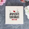 Kişiye Özel Anestezi Teknikeri Taş Bardak Altlığı