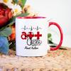 Kişiye Özel Kırmızı Renkli At Kupa Bardak