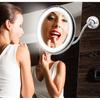 10x Zoomlu Esnek Işıklı Makyaj Aynası Büyüteç Led Işıklı Ayna