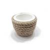 3 Adet Saksı - Hasır İp Dekor Dizayn Beton Saksı Hasır Saksı Kaktüs Saksı
