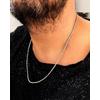 316L Cerrahi Çelik Burgu Zincir Çelik Kolye (3 Mm X 62 Cm)
