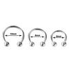 3lü Set 3 Boy Smiley Piercing Tragus -Burun Kaş Kıkırdak Helix Dudak (6mm-8 mm-10mm)