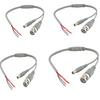 5 Li Set Güvenlik Kamerası İçin Hazır BNC + Power Jack Soket Kablo