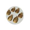 Ananas Figürlü Çerezlik - Gold  Sunumluk 6 Lı Set