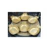 Ananas Figürlü Çerezlik - Gold  Sunumluk 3 Lü Set
