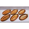 Ananas Ve Yaprak Model  Çerezlik - Sunumluk Gold  6 Lı Set