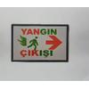 Büyük Boy Yangın Çıkışı Yönlendirme Tabelası 13 x 8 cm