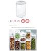 Erzak Kavanozu Kilitli Saklama Kabı Silikon Contalı Kare Erzak Kabı Vakumlu 1.20 Lt