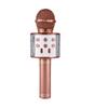 Karaoke Mikrofonlu Hoparlör - Şarjlı -Bluetooth Rose Gold